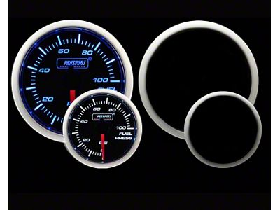 Prosport 52mm Performance Series Fuel Pressure Gauge; Electrical; Blue/White (Universal; Some Adaptation May Be Required)