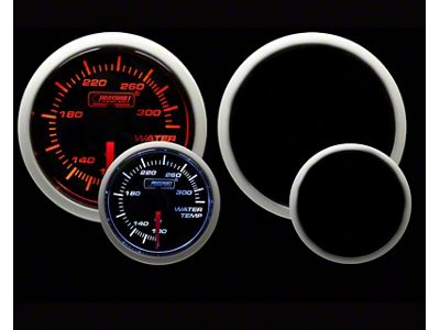 Prosport 52mm Performance Series Water Temperature Gauge; Electrical; Amber/White (Universal; Some Adaptation May Be Required)