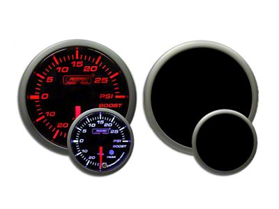Prosport 52mm Premium Series Boost/Vac Gauge; Electrical; 30 PSI; Amber/White (Universal; Some Adaptation May Be Required)