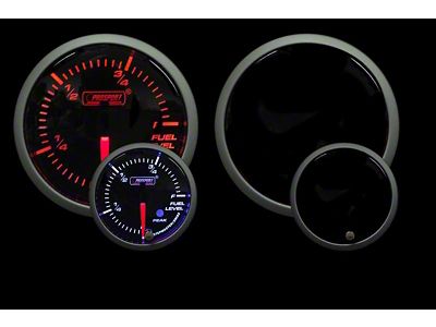 Prosport 52mm Premium Series Fuel Level Gauge; Electrical; Amber/White (Universal; Some Adaptation May Be Required)