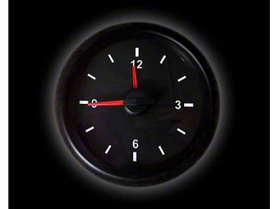 Prosport 52mm Waterproof Series Analog Clock; White (Universal; Some Adaptation May Be Required)