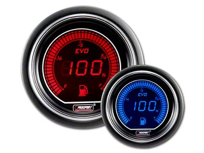Prosport 52mm EVO Series Fuel Level Gauge; Electrical; Blue/Red (Universal; Some Adaptation May Be Required)