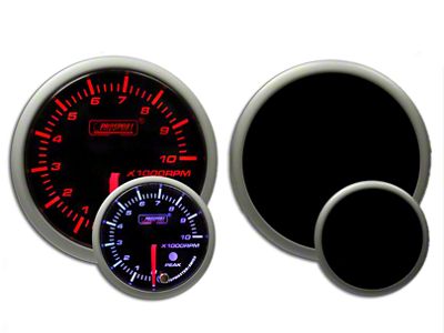 Prosport 52mm Premium Series Tachometer; Electrical; Amber/White (Universal; Some Adaptation May Be Required)