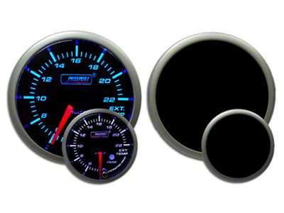 Prosport 52mm Premium Series Exhaust Gas Temperature Gauge; Electrical; Blue/White (Universal; Some Adaptation May Be Required)
