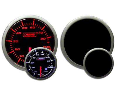 Prosport 52mm Premium Series Fuel Pressure Gauge; Electrical; Amber/White (Universal; Some Adaptation May Be Required)