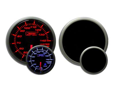 Prosport 52mm Metric Premium Series Water Temperature Gauge; Electrical; Amber/White (Universal; Some Adaptation May Be Required)