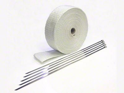 Prosport Fiberglass Header Wrap; 2-Inch x 50-Foot (Universal; Some Adaptation May Be Required)