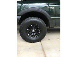 Prosport 15-Inch Simulated Beadlock Wheel Ring; Set of 4; Black (Universal; Some Adaptation May Be Required)