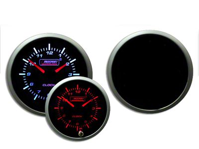 Prosport 52mm Premium Series Analog Clock; Amber/White (Universal; Some Adaptation May Be Required)