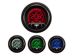 Prosport 52mm Premium EVO Series Water Temperature Gauge; Electrical; Blue/Red/Green/White (Universal; Some Adaptation May Be Required)