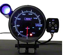 Prosport 95mm Electronic Speedometer; 0-140 MPH (Universal; Some Adaptation May Be Required)