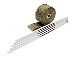 Prosport Titanium Header Wrap; 2-Inch x 50-Foot (Universal; Some Adaptation May Be Required)