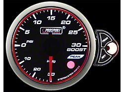 Prosport 52mm Halo Premium Series Boost Gauge; Electrical; 30 PSI; Blue/White/Amber (Universal; Some Adaptation May Be Required)