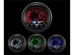 Prosport 60mm Premium EVO Series Boost Gauge; Electrical; 35 PSI; Blue/Red/Green/White (Universal; Some Adaptation May Be Required)