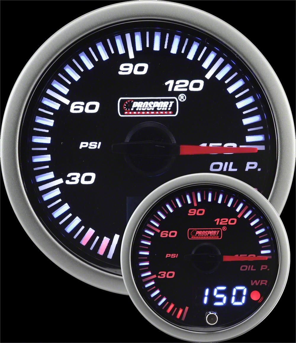 Prosport Tundra 60mm JDM Series Dual Display Oil Pressure Gauge