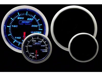 Prosport 52mm Performance Series Water Temperature Gauge; Electrical; Blue/White (Universal; Some Adaptation May Be Required)