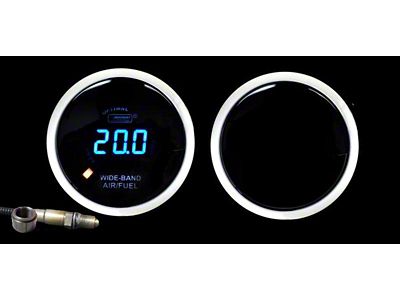 Prosport 52mm Digital Wideband Air/Fuel Ratio Gauge; Blue (Universal; Some Adaptation May Be Required)