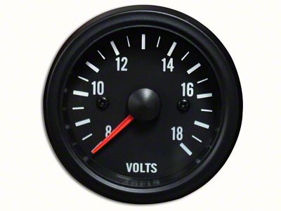 Prosport 52mm Waterproof Series Volt Gauge; Electrical; Amber/White (Universal; Some Adaptation May Be Required)
