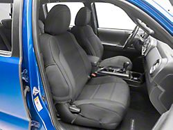 RedRock Premium Neoprene Front Seat Covers; Black (16-23 Tacoma Double Cab)