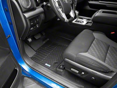 TruShield Precision Molded Front Floor Liners; Black (14-21 Tundra)