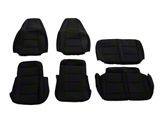TruShield Neoprene Front and Rear Seat Covers; Black (91-95 Jeep Wrangler YJ)