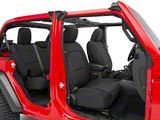TruShield Neoprene Front and Rear Seat Covers; Black (18-25 Jeep Wrangler JL 4-Door, Excluding 4xe)