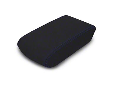 PRP Center Console Cover; Black and Navy Blue Vinyl (10-24 4Runner)