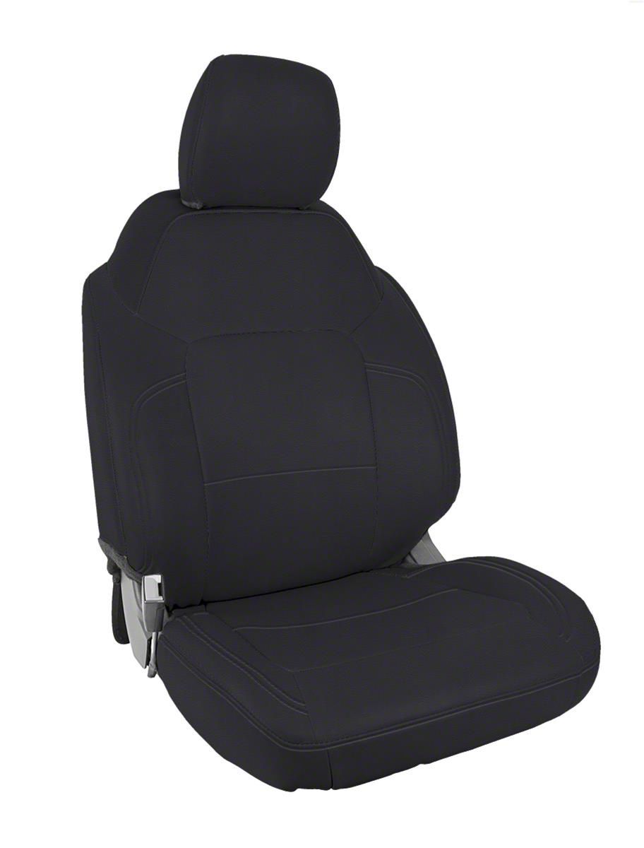 PRP Bronco Front Seat Covers; All Black B05802 (2124 Bronco 2Door