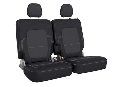 PRP Rear Seat Cover; Black and Gray (21-25 Bronco 2-Door)