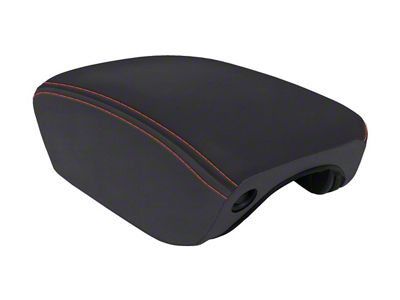 PRP Center Console Cover; Black and Orange Vinyl (20-25 Jeep Gladiator JT)