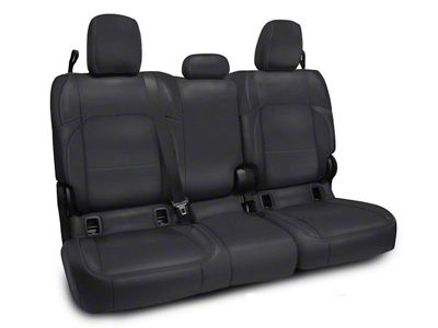 PRP Rear Bench Seat Cover; All Black (20-25 Jeep Gladiator JT w/ Cloth Interior)