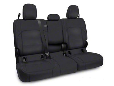 PRP Rear Bench Seat Cover; All Black (20-25 Jeep Gladiator JT w/ Leather Interior)