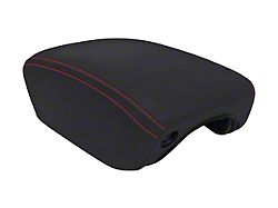 PRP Center Console Cover; Black with Red Stitching (18-25 Jeep Wrangler JL)