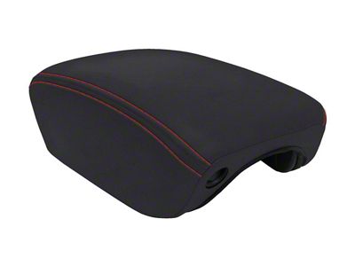 PRP Center Console Cover; Black with Red Stitching (18-25 Jeep Wrangler JL)