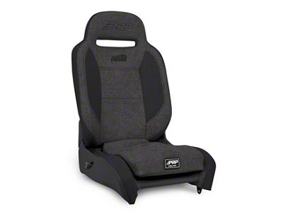 PRP Enduro Elite Reclining Suspension Seat; Passenger Side; Gray (Universal; Some Adaptation May Be Required)