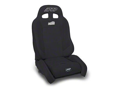 PRP EnduroCrawl Reclining Suspension Seat; Driver Side; Black Vinyl (Universal; Some Adaptation May Be Required)