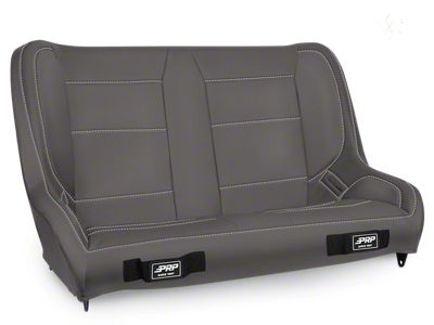 PRP Low Back Rear Bench Seat; Tan and Black (76-95 Jeep CJ7 & Wrangler YJ)