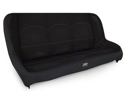 PRP Rear Bench Seat; All Black (97-06 Jeep Wrangler TJ)
