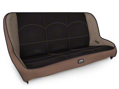 PRP Rear Bench Seat; Tan and Black (97-06 Jeep Wrangler TJ)