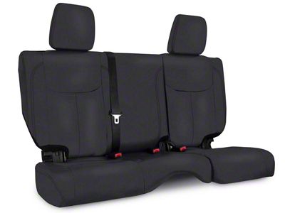 PRP Rear Seat Cover; All Black (13-18 Jeep Wrangler JK 4-Door)