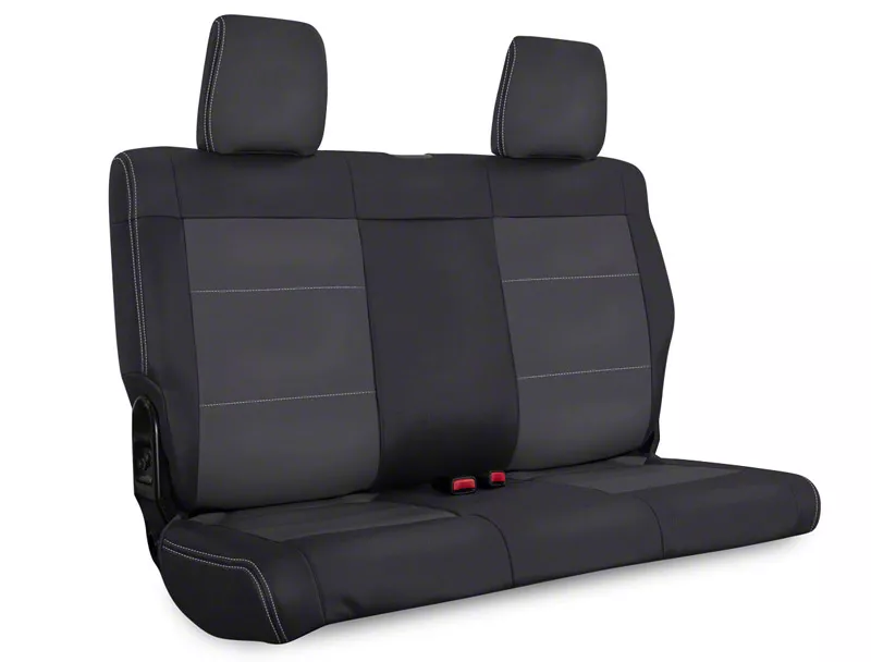 PRP Jeep Wrangler Rear Seat Cover; Black and Gray B02103 (1112 Jeep