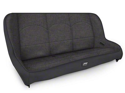 PRP Rear Suspension Bench Seat; All Gray (07-18 Jeep Wrangler JK 4-Door)