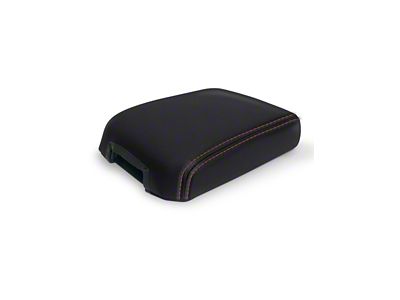 PRP Center Console Cover; Black and Orange Vinyl (16-23 Tacoma)
