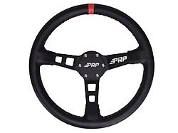 PRP Deep Dish Leather Steering Wheel; Red (Universal; Some Adaptation May Be Required)