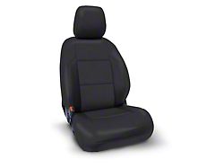 PRP Front Seat Covers; All Black (16-23 Tacoma w/ Electric Seat Adjusters)