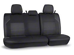 PRP Rear Bench Seat Cover; Black and Gray (16-23 Tacoma Double Cab)