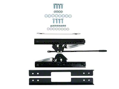 PRP Universal Slider with 3-Inch Short Angle Mount Kit; Black (Universal; Some Adaptation May Be Required)