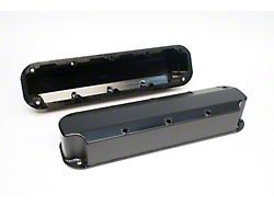 PRW Power Fabricated Aluminum Valve Cover; Black (93-98 V8 Jeep Grand Cherokee ZJ)