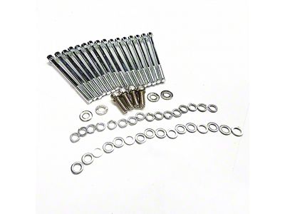 PRW Power Valve Cover Bolt Kit; Chrome (93-98 V8 Jeep Grand Cherokee ZJ)