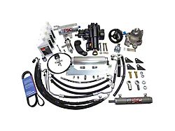 PSC Motorsports Cylinder Assist Steering Kit for 6.75-Inch Lock to Lock Front Axle and 1.75-Inch Tie Rod Clamp (20-26 3.6L Jeep Gladiator JT w/o eTorque)